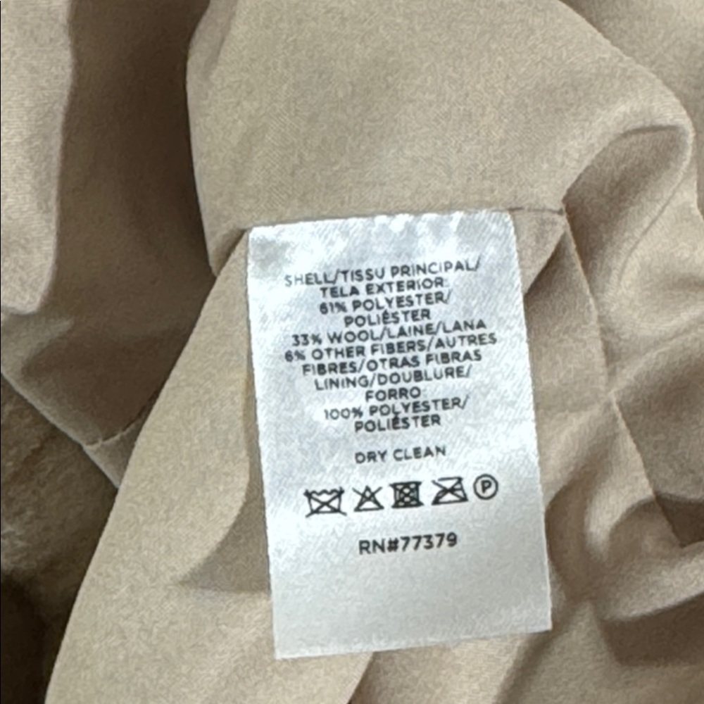 Ann Taylor Cocoon Coat Double Breasted Relaxed Oversized Small - Picture 9 of 12